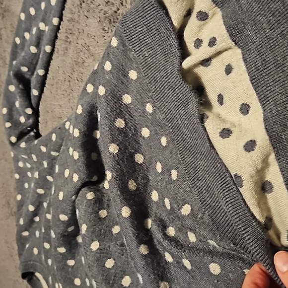 Polka Dot Grey Sweater - Picture 4 of 7